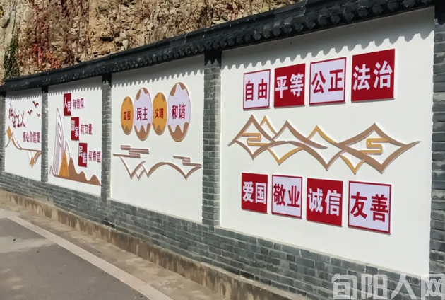 旬阳市棕溪镇：文化“种”上墙   文明植于心