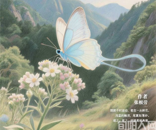 张根劳：秦岭深山拍摄的蝴蝶戏花