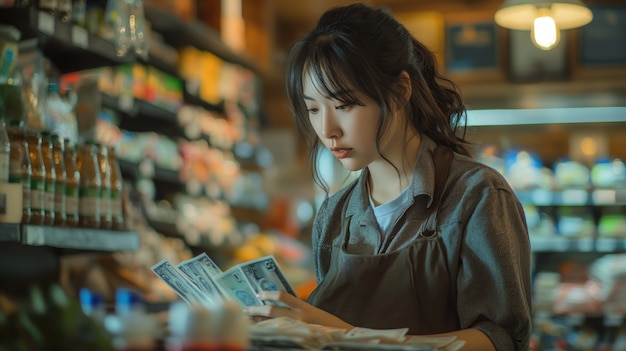 消费者与商家沟通现金支付